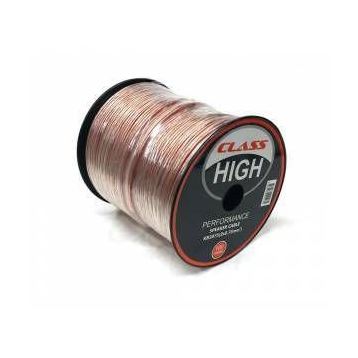 Class 2x0.75 mm 100 m Şeffaf Hoparlör Kablosu