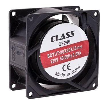 Class CF 246 80X80X38 AC 220V Aksiyel Fan