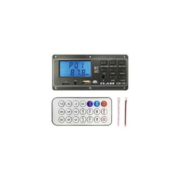 Class USB-130 Dijital Player Board Usb Sd Mıc Aux Bluetooth Kumandalı Ekranlı Çevirici