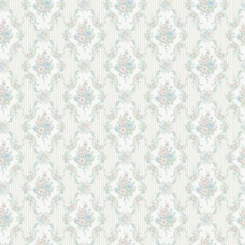 Classic 335-B Retro Damask Desenli Duvar Kağıdı