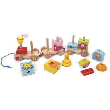 Classic World 2558 Ahşap Çekçek Tren Bloklar