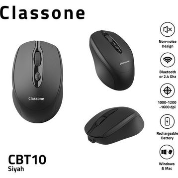 Classone CBT10 Şarjlı Sessiz Optik Kablosuz Mouse