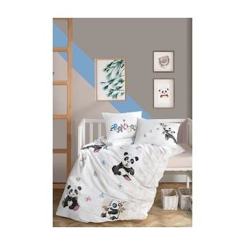Clasy 100X150 Panda Bej Bebek Nevresim Takımı