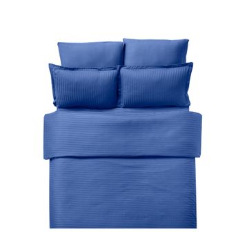 Clasy 8681727024863 Çizgili Saten Çift Kişilik Nevresim Takımı