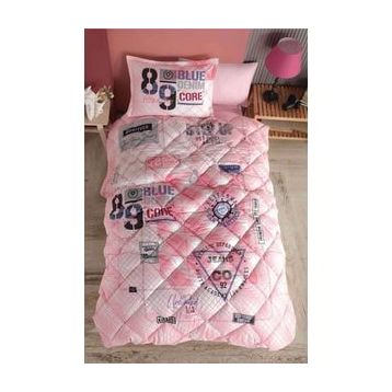 Clasy Denim Pembe Tek Kişilik Uyku Seti