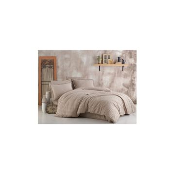 Clasy Estina V3 Bej 200x220 cm Butik Çift Kişilik Nevresim Takımı