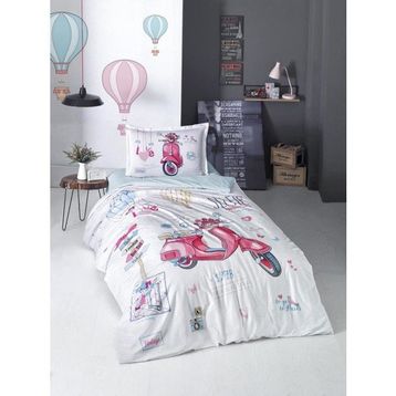 Clasy Free Gril Renkli Tek Kişilik Genç Ranforce 160 x 220 cm Nevresim Takımı