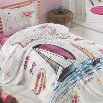 Clasy Genç Voyage V1 Tek Kişilik Pembe Pike Takım