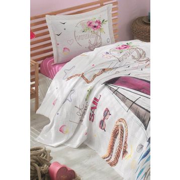 Clasy Genç Voyage V1 Tek Kişilik Pembe Pike Takım