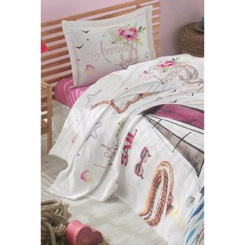 Clasy Genç Voyage V1 Tek Kişilik Pembe Pike Takım