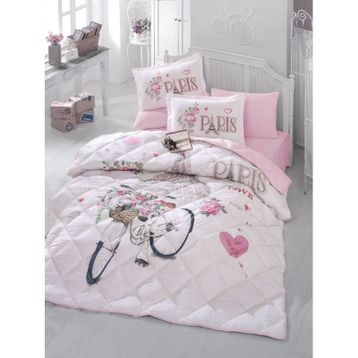 Clasy Paris Love Ranforce Tek Kişilik Uyku Seti