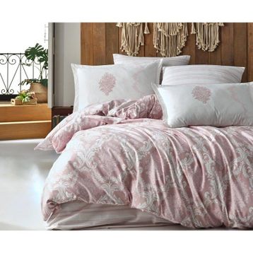 Clasy Ranforce Tek Kişilik Fiorita V1 Pembe Nevresim Takımı