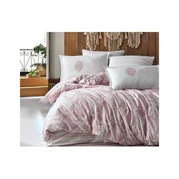Clasy Ranforce Tek Kişilik Fiorita V1 Pembe Nevresim Takımı