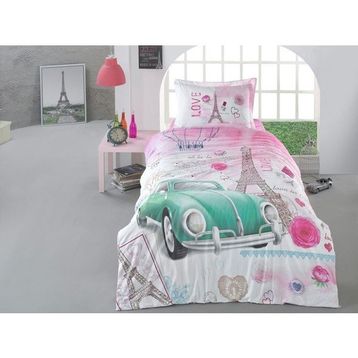 Clasy Romantic V1 Tek Kişilik Yatak Örtüsü