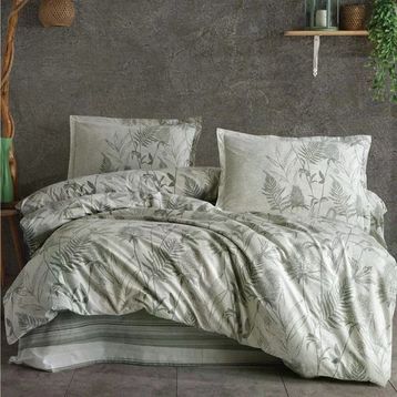 Clasy Tuva V1 Yeşil Ranforce Tek Kişilik 160x220 cm Nevresim Takımı