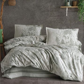 Clasy Tuva V1 Yeşil Ranforce Tek Kişilik 160x220 cm Nevresim Takımı