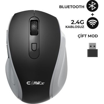 Claws Genius V2 Sessiz Optik Siyah Kablosuz Mouse