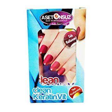Clean Keratin Vit 8'li Asetonsuz Oje Temizleyici Mendil