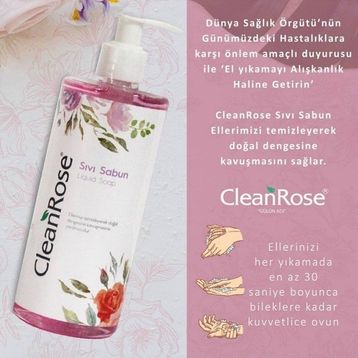 Clean Rose 400 ml Gül Özlü Sıvı Sabun