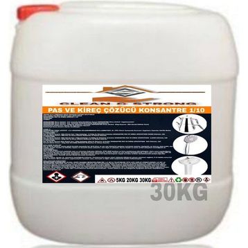 Clean&Strong Ultra Konsantre 1/10 30 kg Pas ve Kireç Çözücü