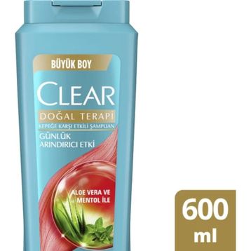 Clear 600 ml Aloe Vera ve Menthol Günlük Arındırıcı Şampuan