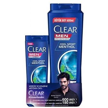 Clear 6x600 ml Cool Sport Menthol Men Şampuan