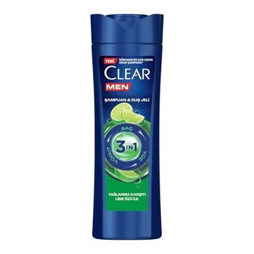 Clear Men 3in1 Yağlanma Karşıtı Lime Özü 350 ml Şampuan ve Duş Jeli
