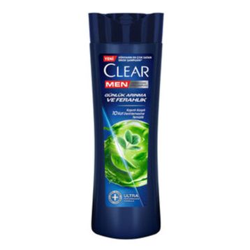 Clear Men 3x350 ml Günlük Arınma ve Ferahlık Şampuan ve Şampuan Fırçası