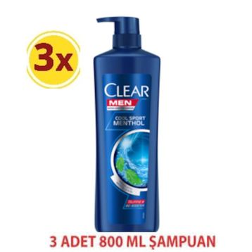 Clear Men 800 ml Cool Sport Menthol Şampuan