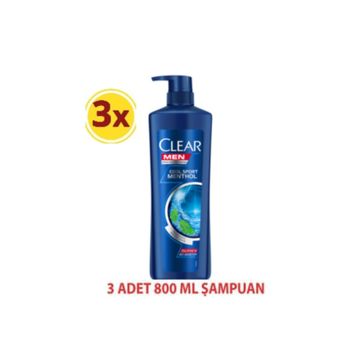 Clear Men 800 ml Cool Sport Menthol Şampuan