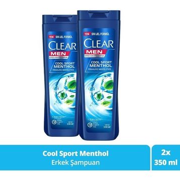 Clear Men Cool Sport 2x350 ml Menthol Ferahlatıcı Şampuan