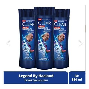 Clear Men Erling Haaland 3x350 ml Şampuan