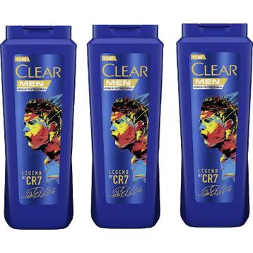 Clear Men Kepeğe Karşı Etkili 3x485 ml Legend By Cristiano Ronaldo Limited Edition Şampuan