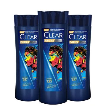 Clear Men Legend by CR7 3x350 ml Kepeğe Karşı Etkili Şampuan