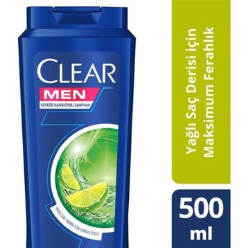 Clear Men Yağlı Saçlar İçin 500 ml Şampuan
