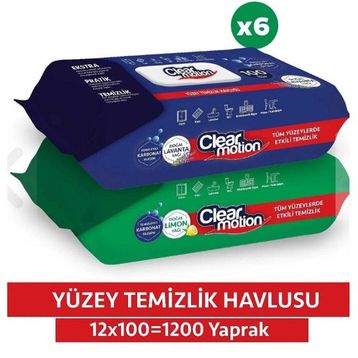 Clear Motion 100 Yüzey Temizlik Havlusu (2 adet)