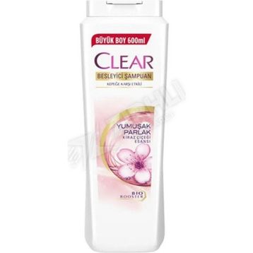 Clear Yumuşak Parlak Kiraz Çiçeği 600 ml x 4 Adet Şampuan