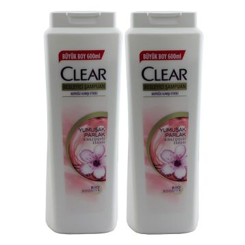 Clear Yumuşak ve Parlak Kiraz Çiçeği Kadın 2x600 ml Şampuan