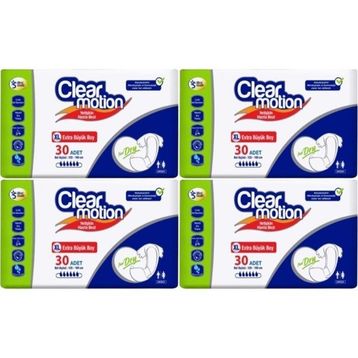 Clearmotion Yetişkin Bel Bantlı XL 120 Adet Hasta Bezi