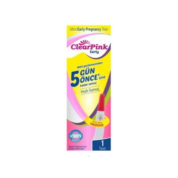 ClearPink Earyl Erken Gebelik Testi