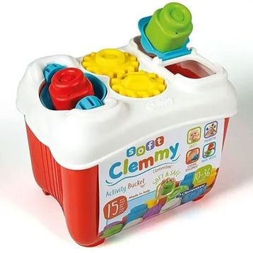 Clementoni 17171 Soft Clemmy Yumuşak Blok Bultak Kovası