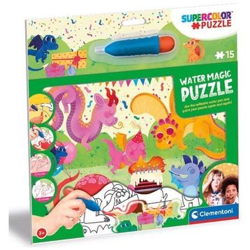 Clementoni Baby Dragons 22245 15 Parça Water Magic Frame Puzzle