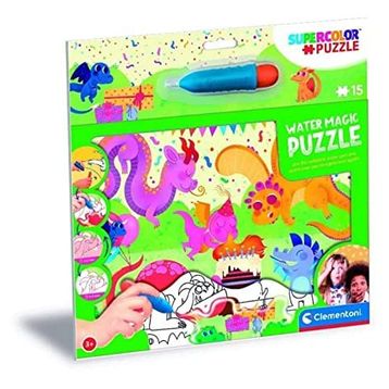 Clementoni Baby Dragons 22245 15 Parça Water Magic Frame Puzzle