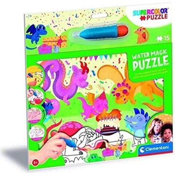 Clementoni Baby Dragons 22245 15 Parça Water Magic Frame Puzzle