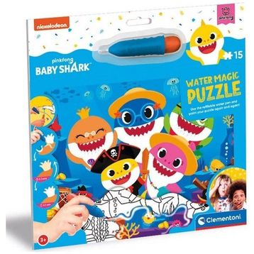 Clementoni Baby Shark 22241 15 Parça Water Magic Frame Puzzle