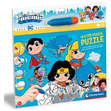 Clementoni DC Super Friends 22243 15 Parça Water Magic Frame Puzzle