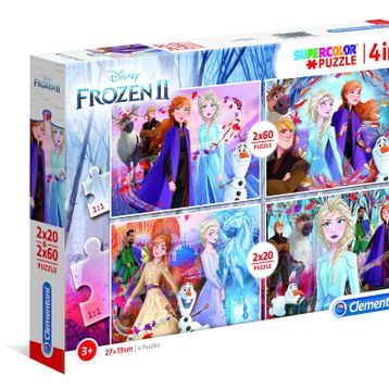 Clementoni Frozen 2x20+2x60 Parça Puzzle