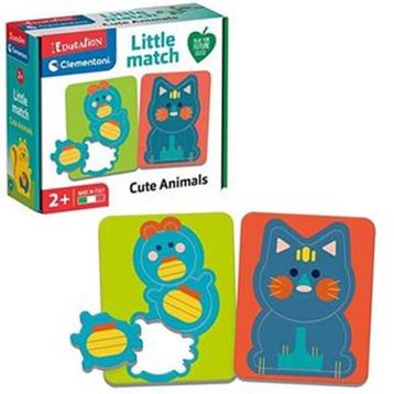 Clementoni Little Match - Sevimli Hayvanlar Puzzle