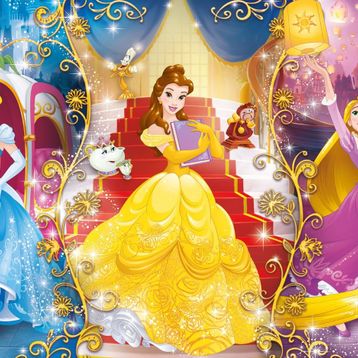 Clementoni Princess 104 Parça Simli Puzzle