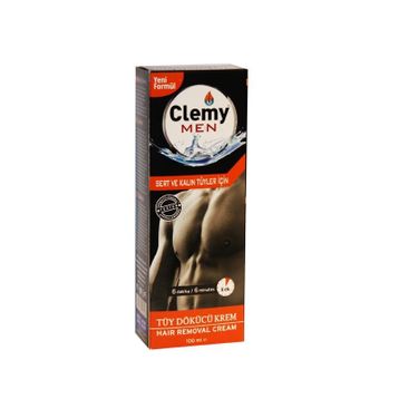 Clemy Men 100 ml Sert ve Kalın Tüyler Tüy Dökücü Krem